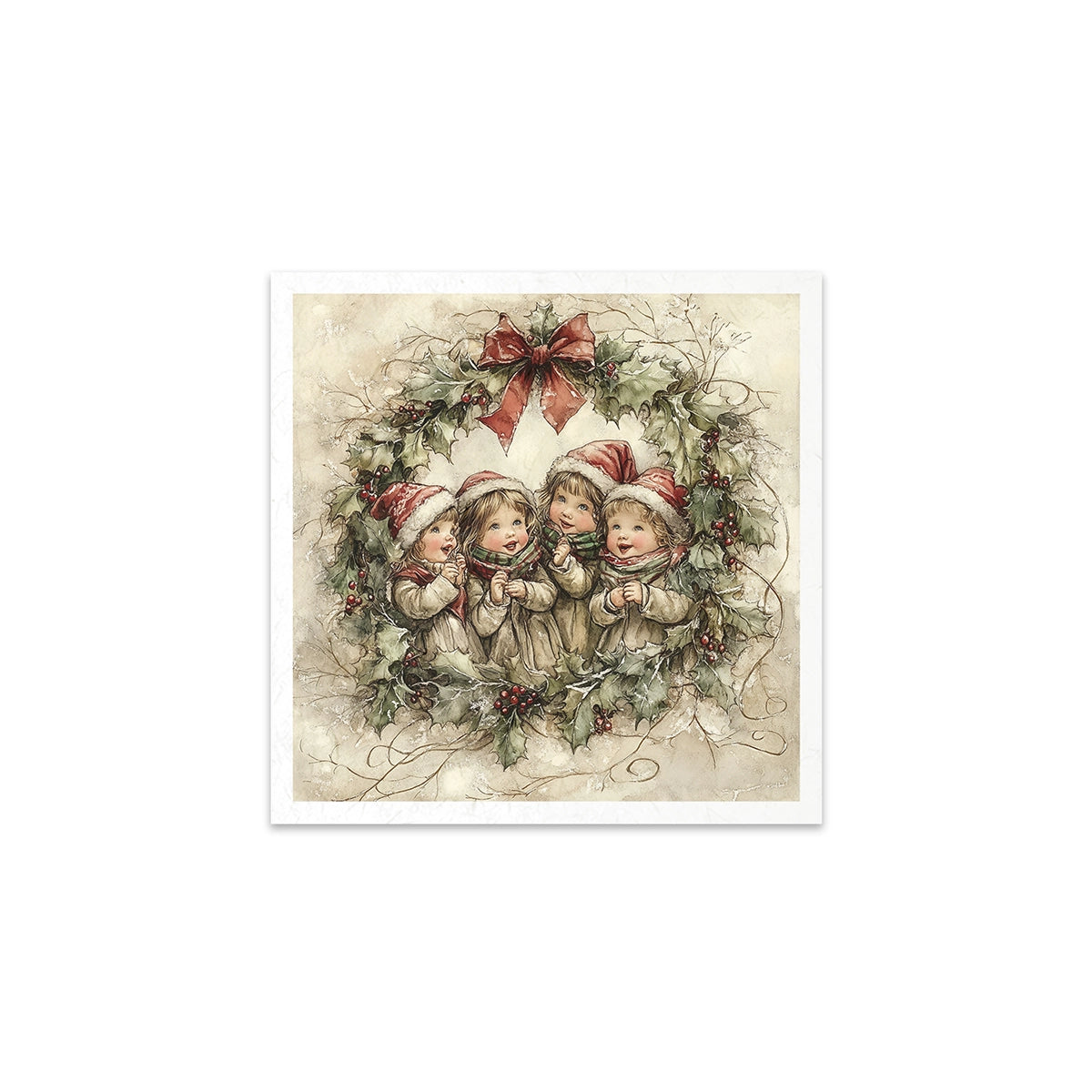 Riisipaperisetti Santa Claus 15 x 15cm | ITD Collection