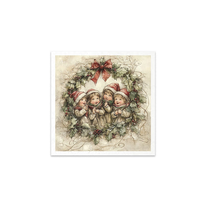 Riisipaperisetti Santa Claus 15 x 15cm | ITD Collection