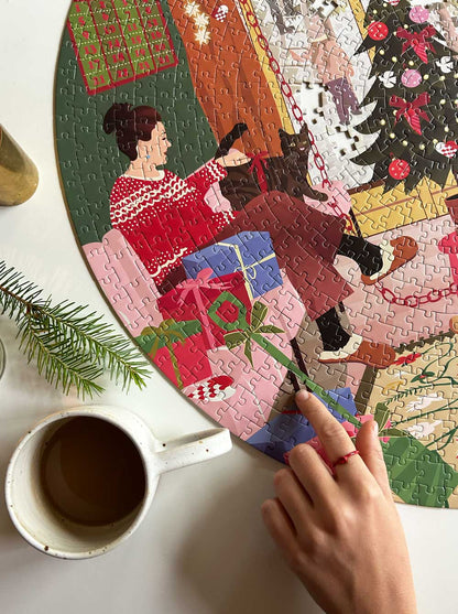 Round puzzle 1000 pieces Van Life | Vissevasse