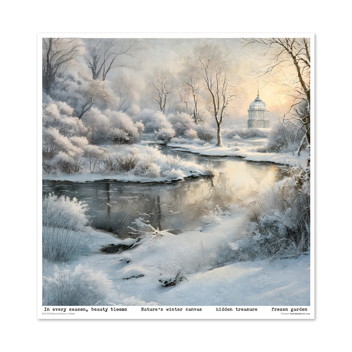 Paperisetti Botanical Garden in Winter 30 x 30cm | ITD Collection