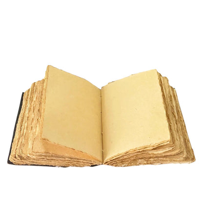 Vintage Leather Journal Notebook Nahkainen Päiväkirja Kettu ja kukat | MNM HANDICRAFTS