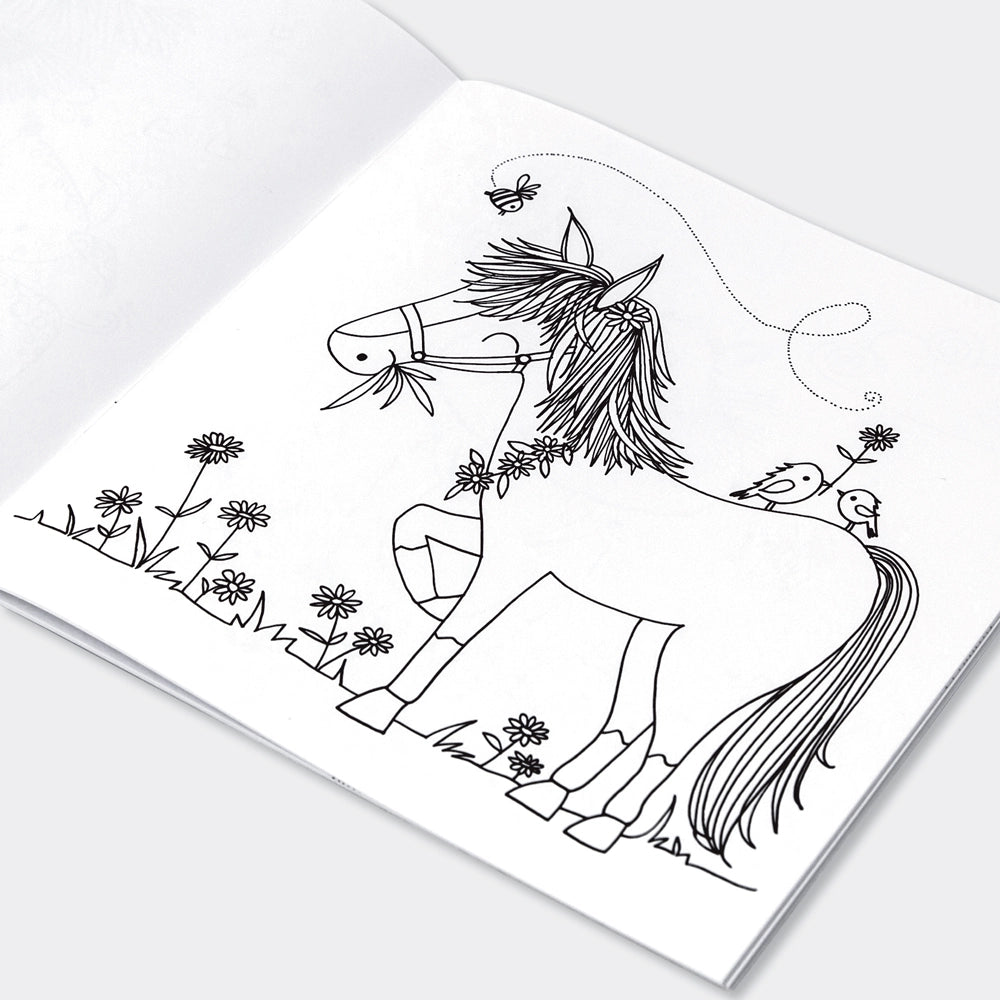 Coloring book for kids On The Farm | Rachel Ellen Design