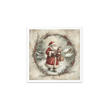 Riisipaperisetti Santa Claus 15 x 15cm | ITD Collection