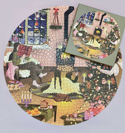 Round puzzle 1000 pieces Van Life | Vissevasse