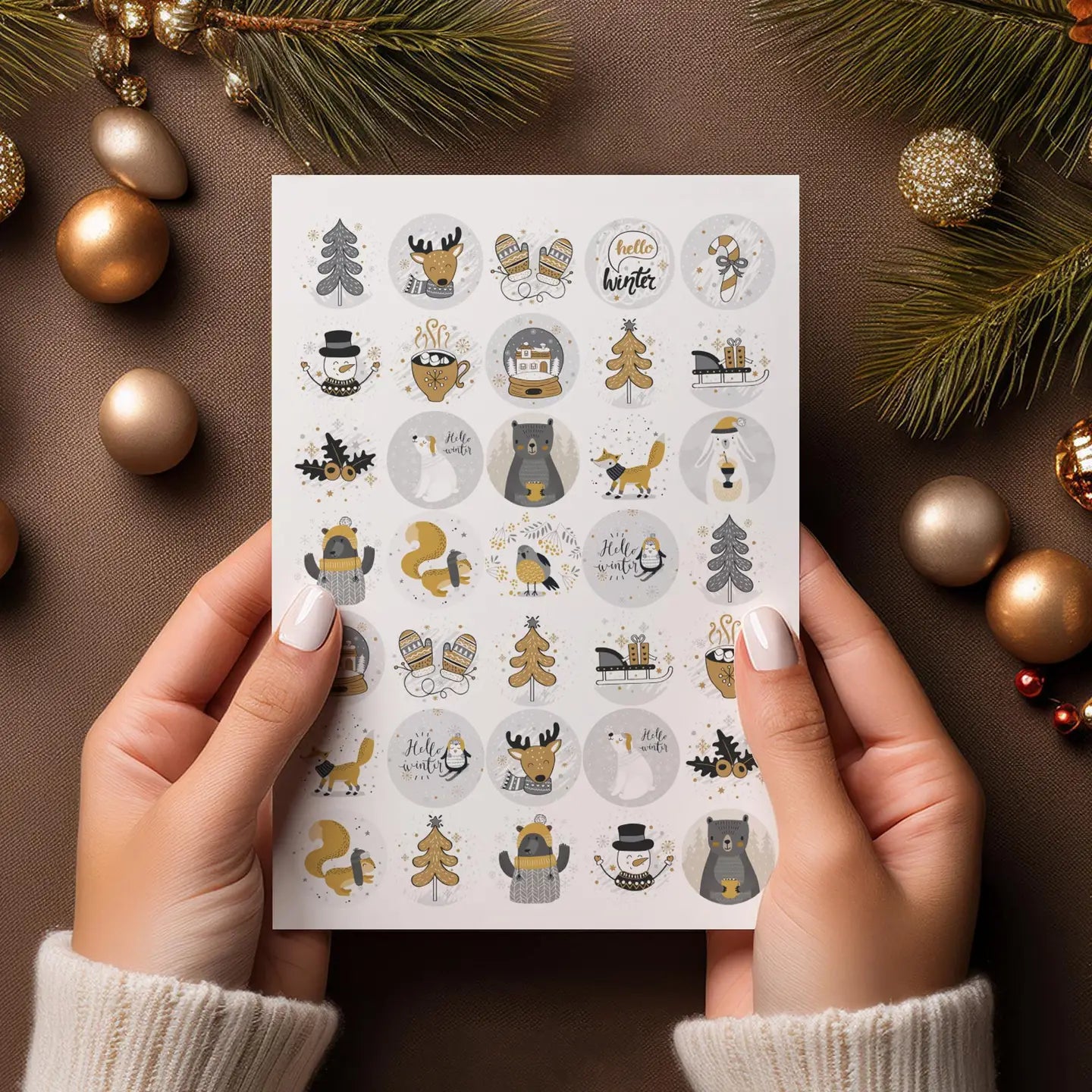 Tarra-arkki Golden Winter | Sticker Varia