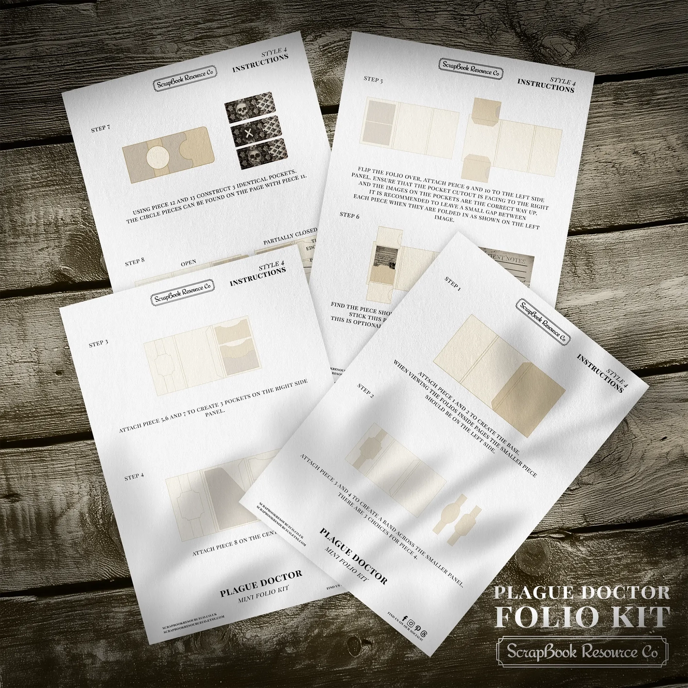 Paper pad The Plague Doctor 15 x 18 | Scrapbook Resource Co