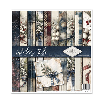 Paperisetti Winter's Tale in Blue 30 x 30cm | ITD Collection