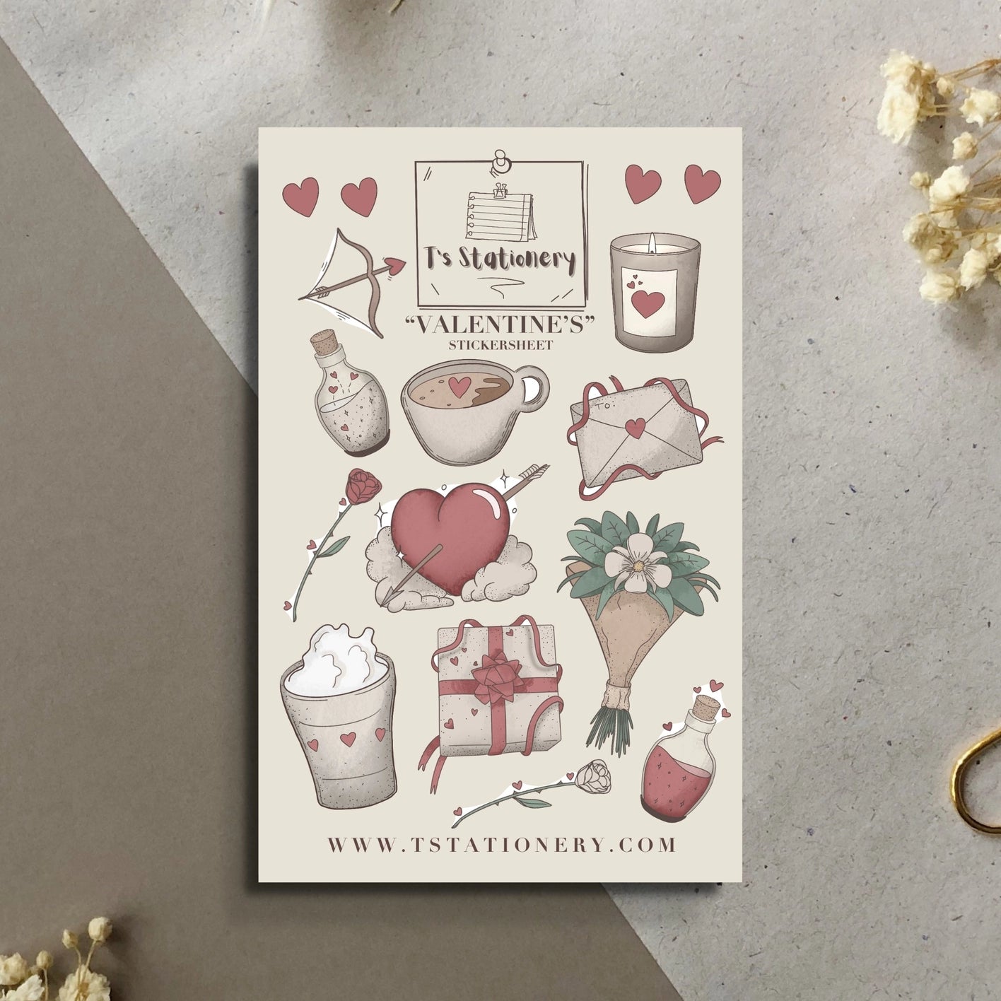 Sticker sheet Winter Lanterns | T's Stationery OUTLET