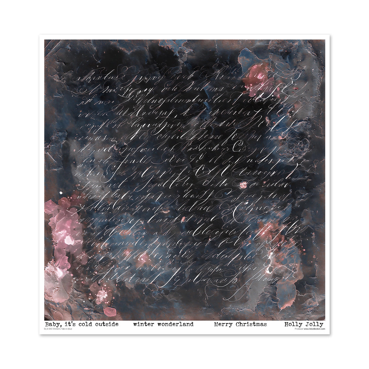 Paperisetti Winter's Tale in Blue 30 x 30cm | ITD Collection