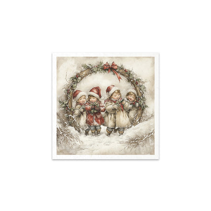 Riisipaperisetti Santa Claus 15 x 15cm | ITD Collection