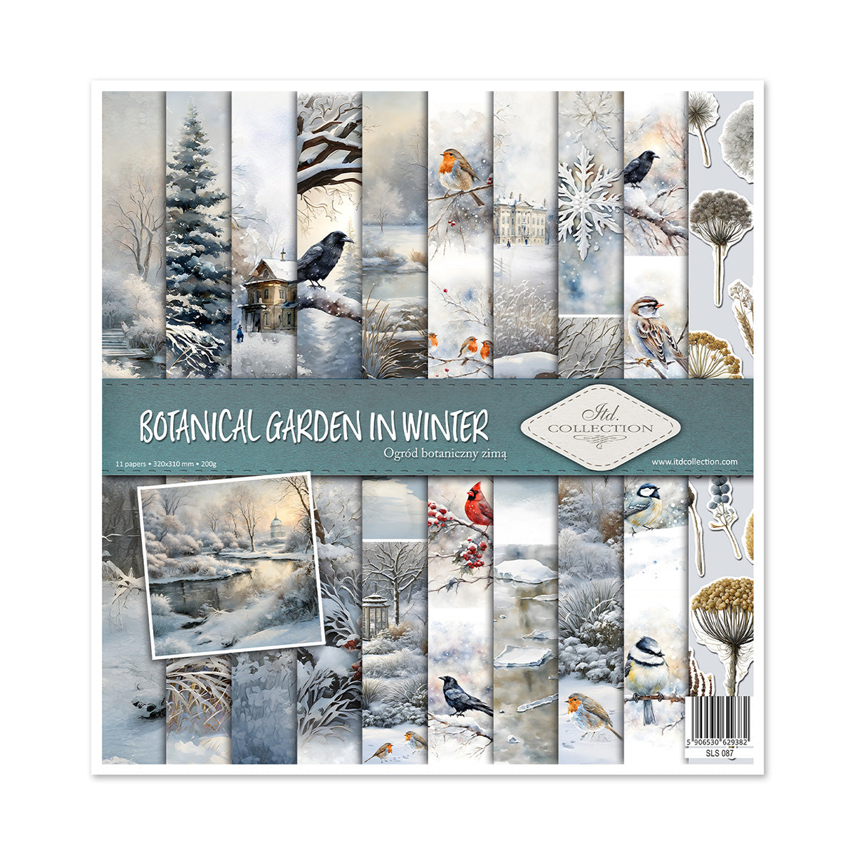 Paperisetti Botanical Garden in Winter 30 x 30cm | ITD Collection