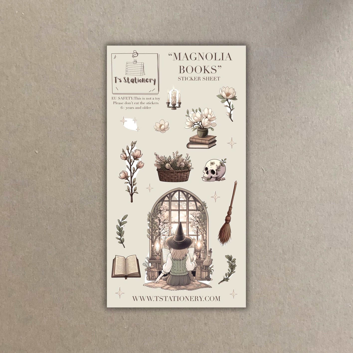 Sticker sheet washi stickers Romantic Peonies | T's Stationery