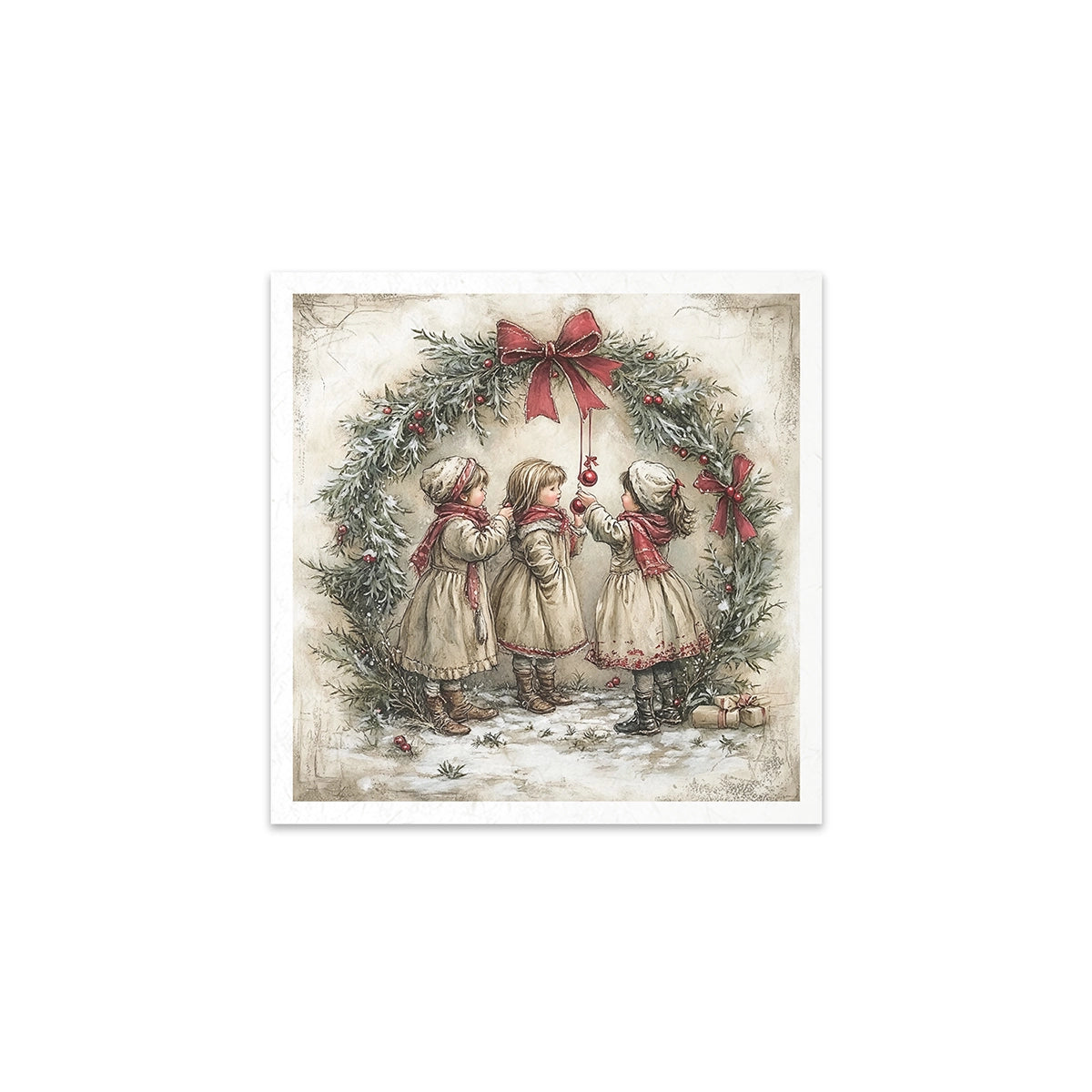 Riisipaperisetti Santa Claus 15 x 15cm | ITD Collection