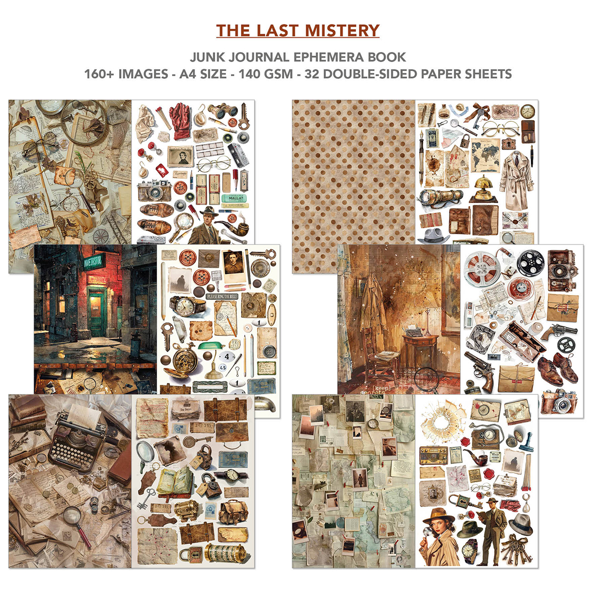 Askartelukirja The Last Mystery A4 | Ciao Bella