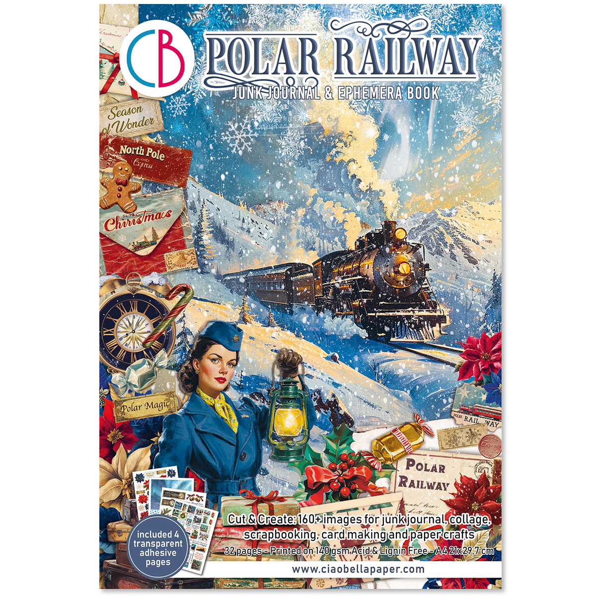 Askartelukirja Polar Railway A4 | Ciao Bella
