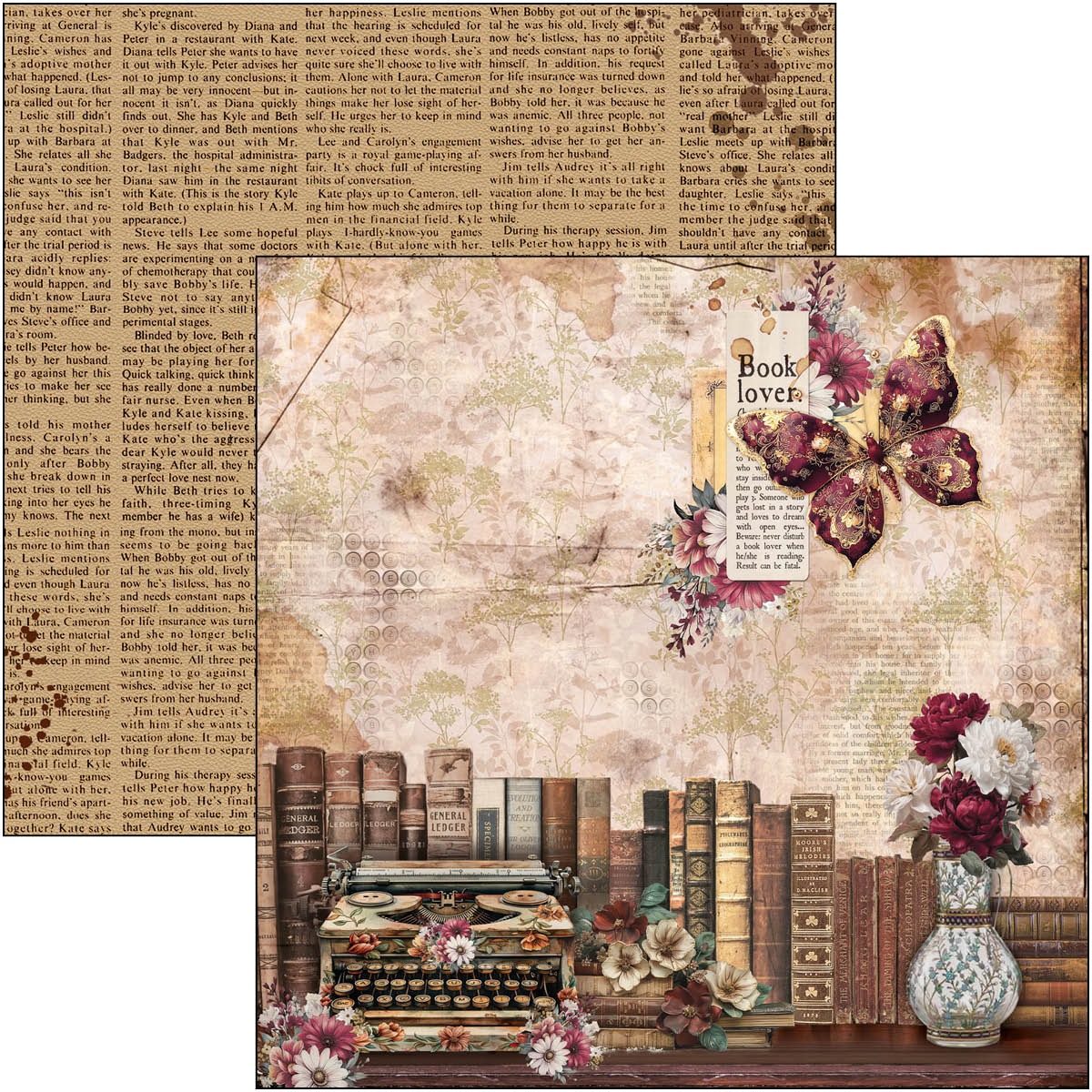 Paperikko Book Lovers 20x20 | Ciao Bella