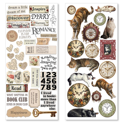 Tarra-arkki kokoelma Art Stickers Book Lovers | Ciao Bella