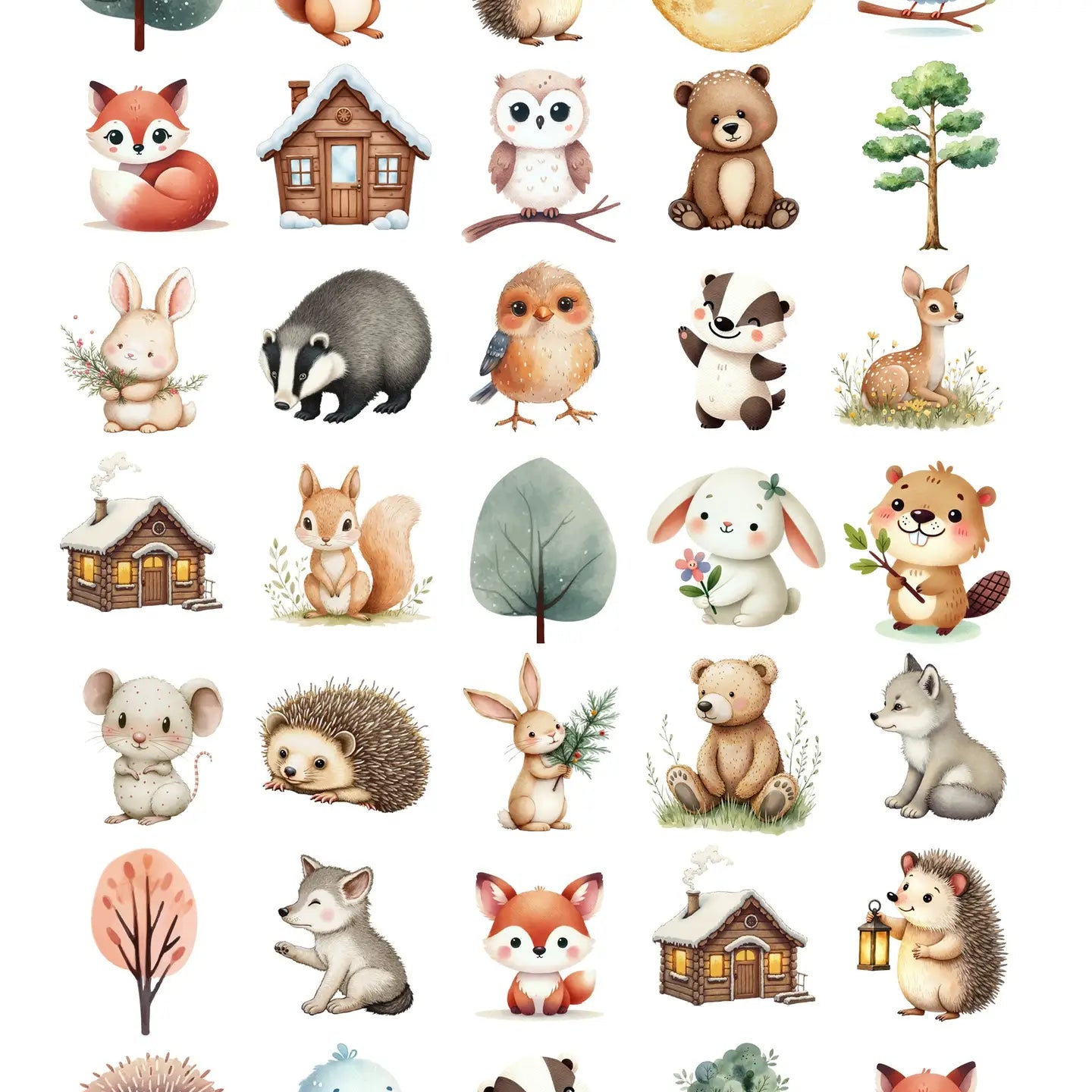 Tarra-arkki Cozy Forest | Sticker Varia