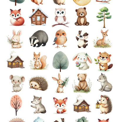 Tarra-arkki Cozy Forest | Sticker Varia