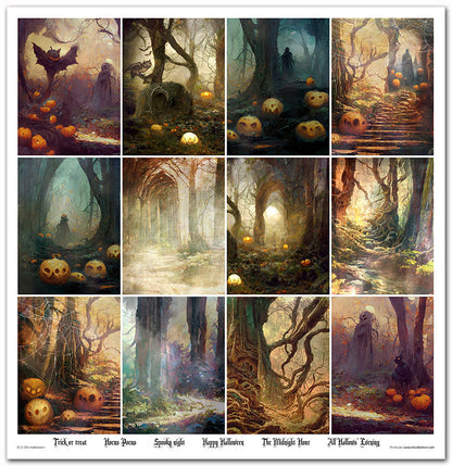 Paperisetti Halloween 30 x 30cm | ITD Collection