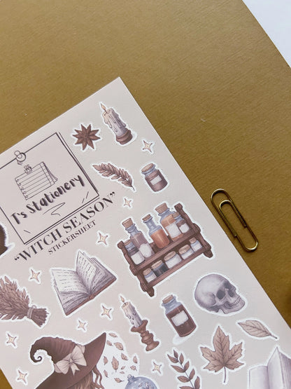 Sticker sheet Witch's Kitchen | T's Stationery