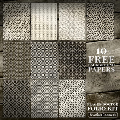 Paper pad The Plague Doctor 15 x 18 | Scrapbook Resource Co