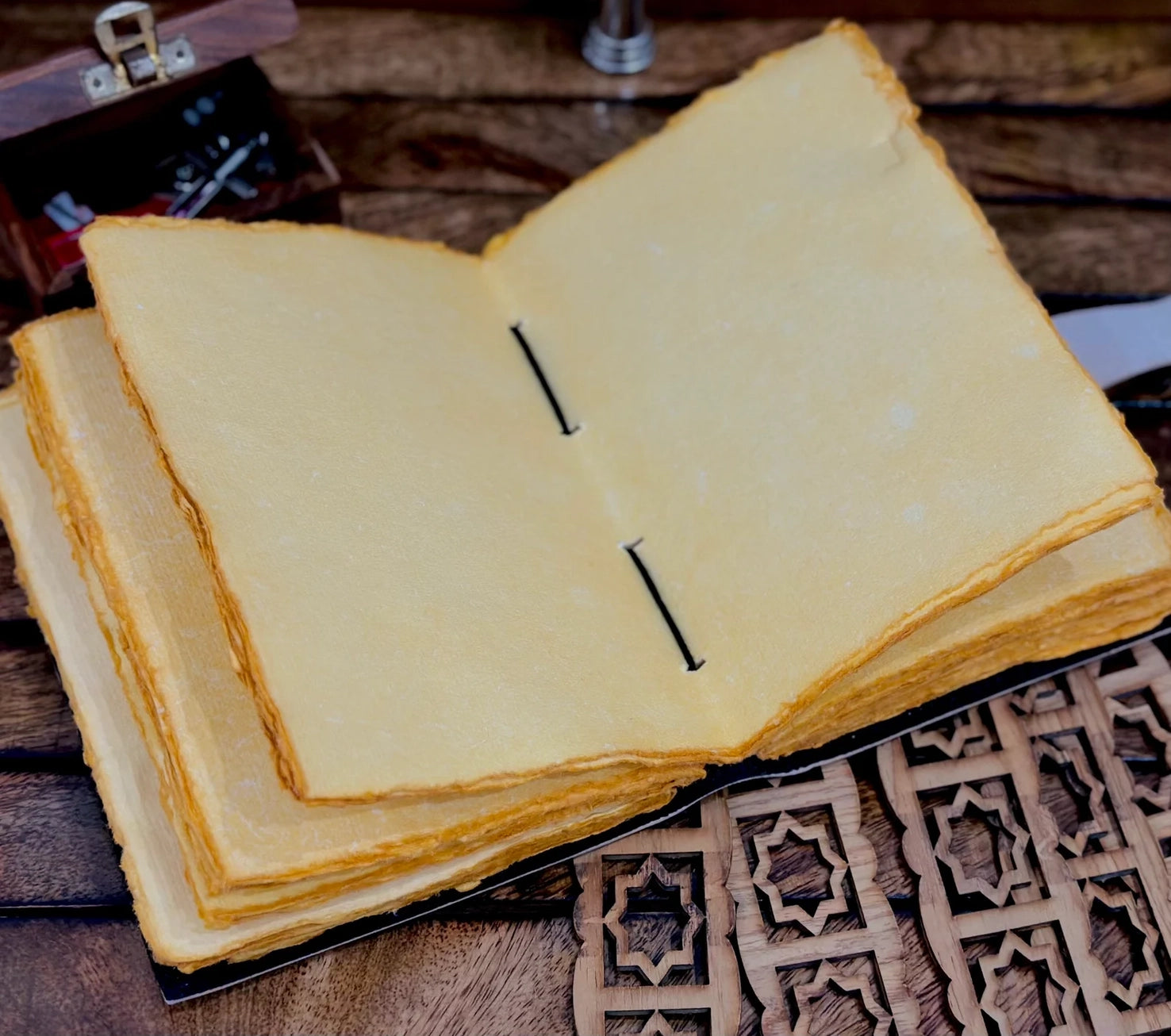 ENNAKKOMYYNNISSÄ! Vintage Leather Journal Notebook Nahkainen Päiväkirja Avaimella | Craft Junky Store