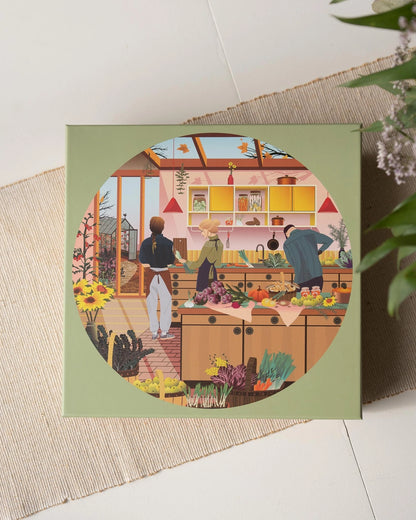 Round puzzle 1000 pieces Van Life | Vissevasse