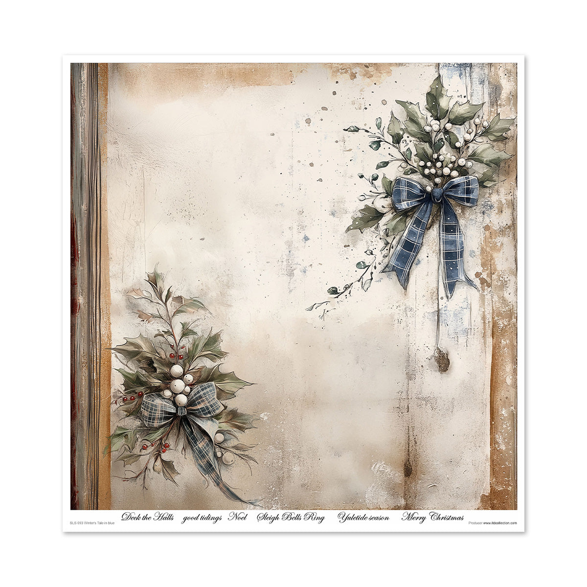 Paperisetti Winter's Tale in Blue 30 x 30cm | ITD Collection