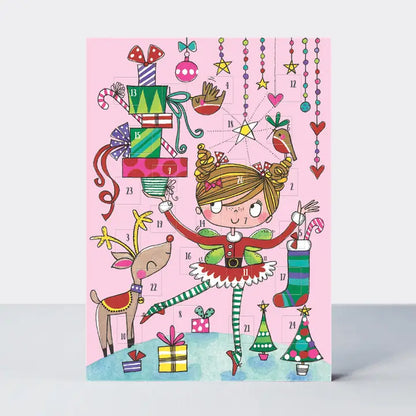 Joulukalenterikortti Ballerina | Rachel Ellen Design