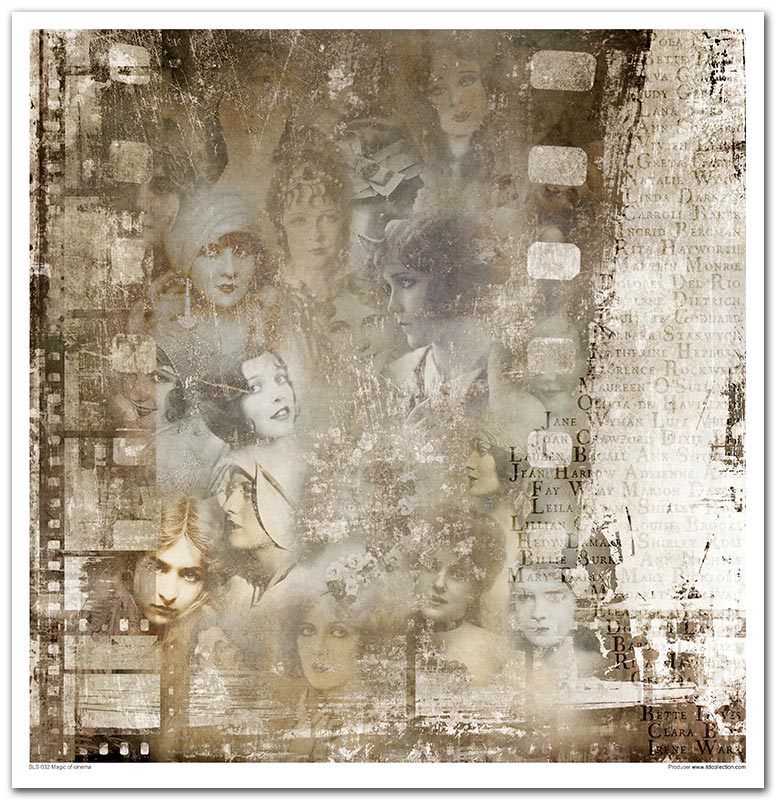 Paperisetti Magic of Cinema 30 x 30cm | ITD Collection