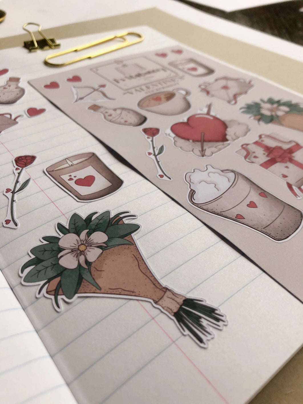 Sticker sheet Winter Lanterns | T's Stationery OUTLET