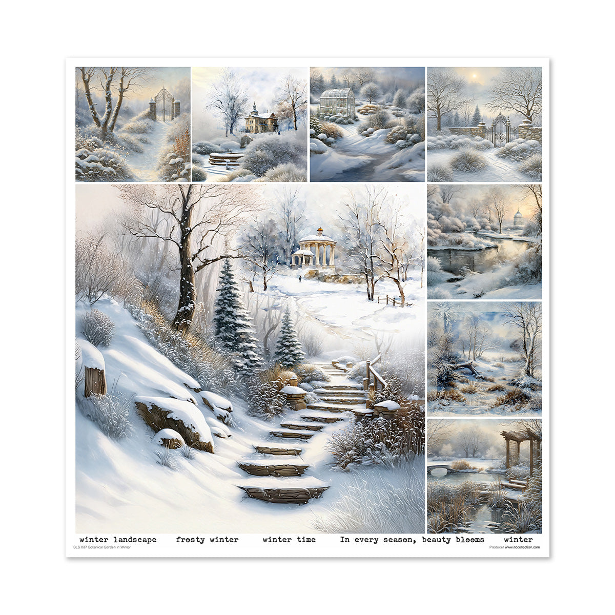 Paperisetti Botanical Garden in Winter 30 x 30cm | ITD Collection