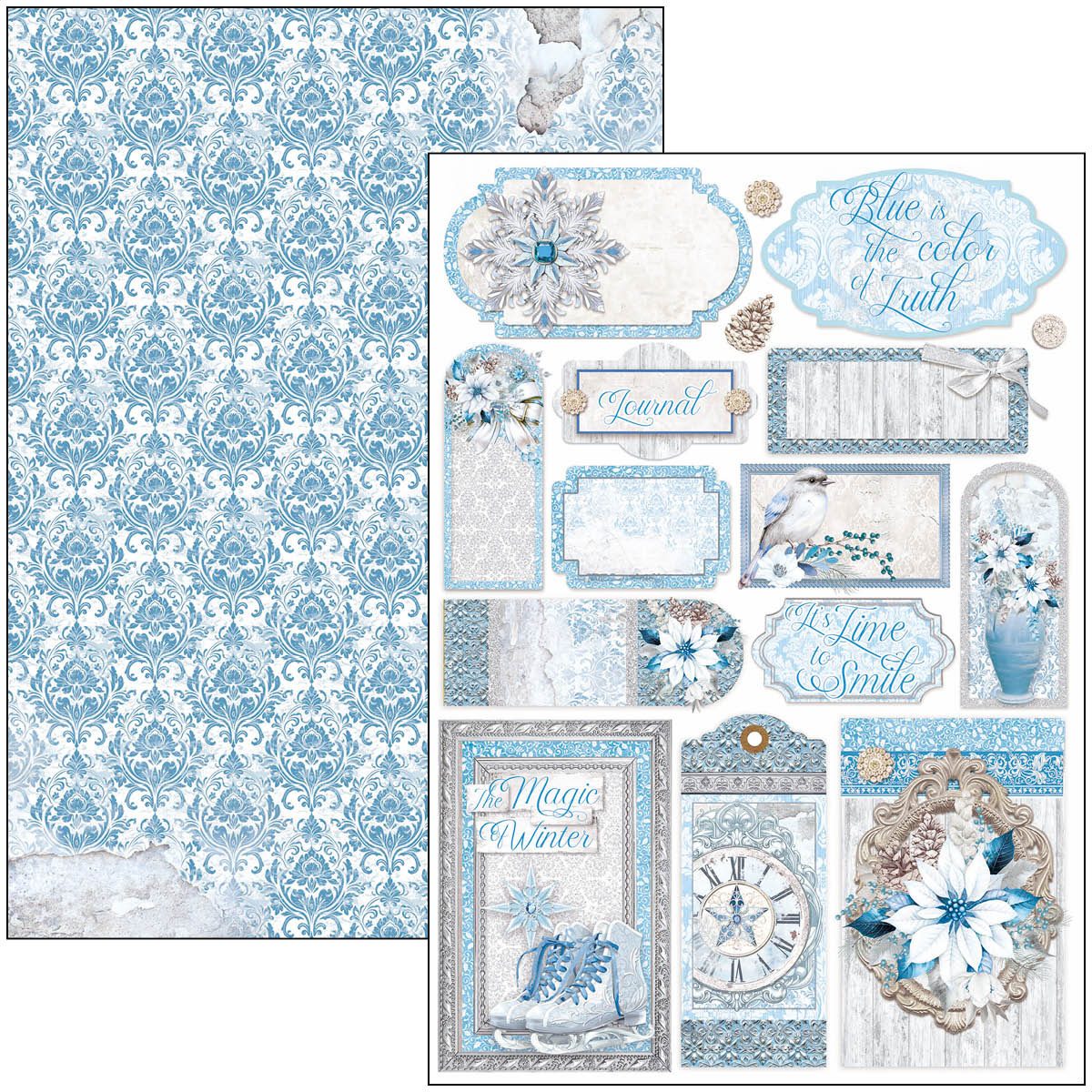 Craft Paper A4 Elegance of Blue | Ciao Bella