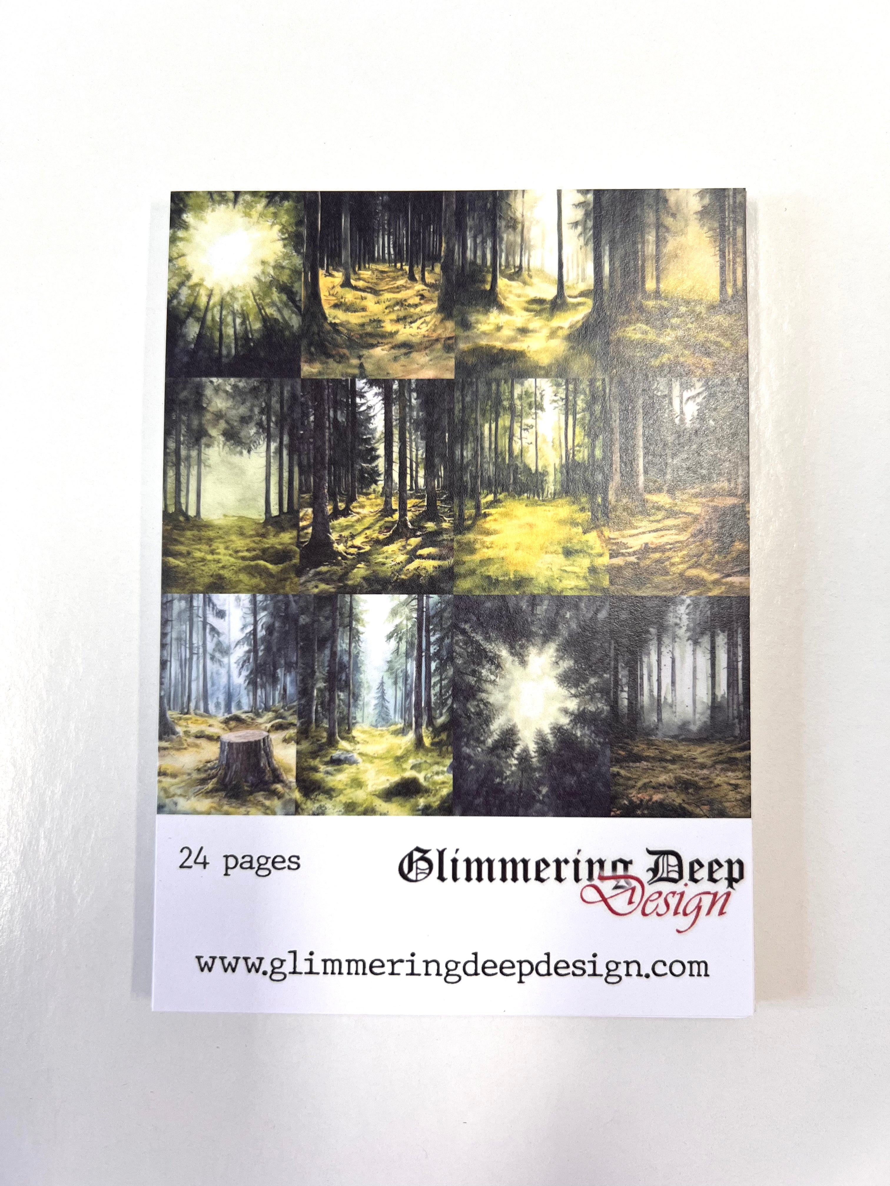 Craft book Cottages &amp; Saunas A4 | Glimmering Deep