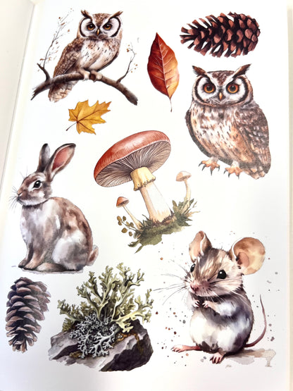 Craft book Cottages &amp; Saunas A4 | Glimmering Deep