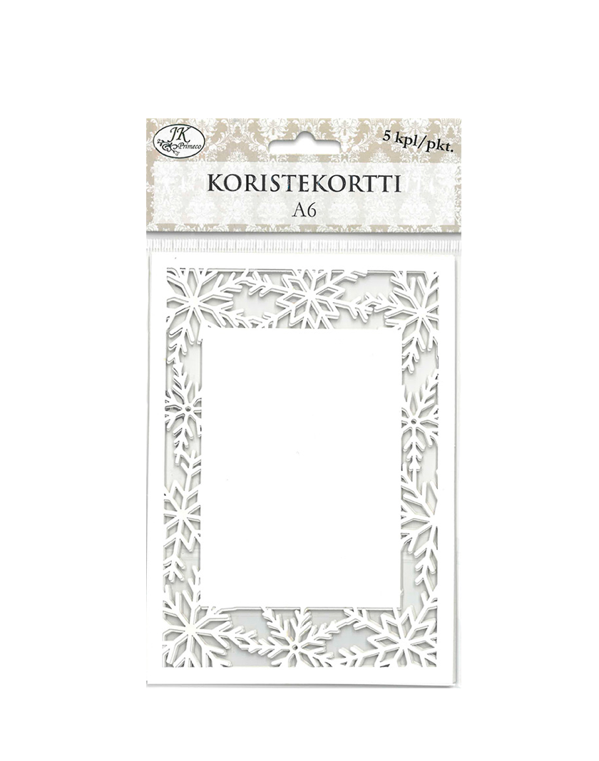 Decorative card border snowflakes 5 pcs | JK Primeco