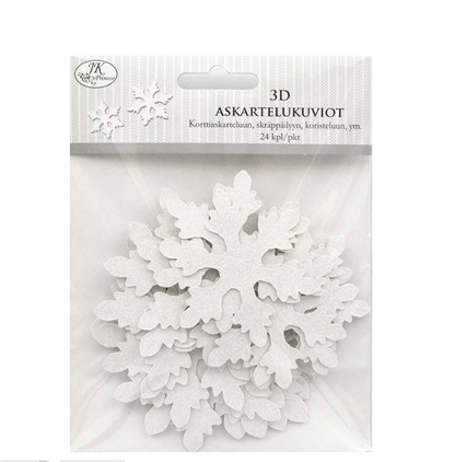 Decorative card border snowflakes 5 pcs | JK Primeco
