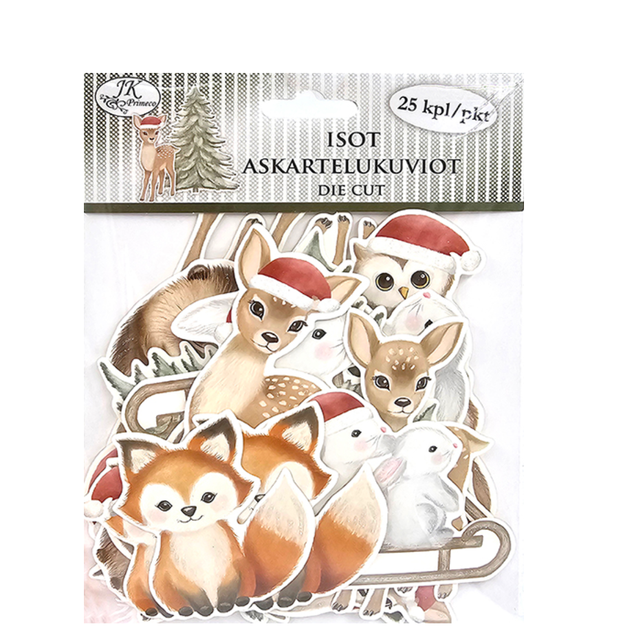 Die Cuts paperileikkeet Jouluiset Eläimet | JK Primeco