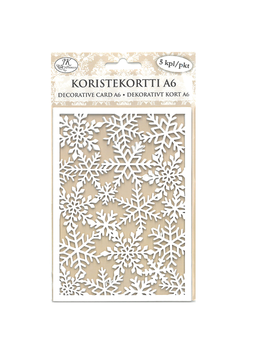 Decorative card border snowflakes 5 pcs | JK Primeco