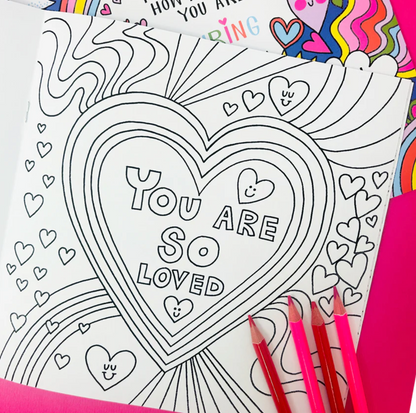 Coloring book for kids On The Farm | Rachel Ellen Design