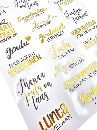 Washitarra Hyvää Joulua kultainen | JK Primeco