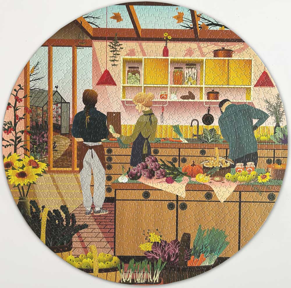 Round puzzle 1000 pieces Van Life | Vissevasse