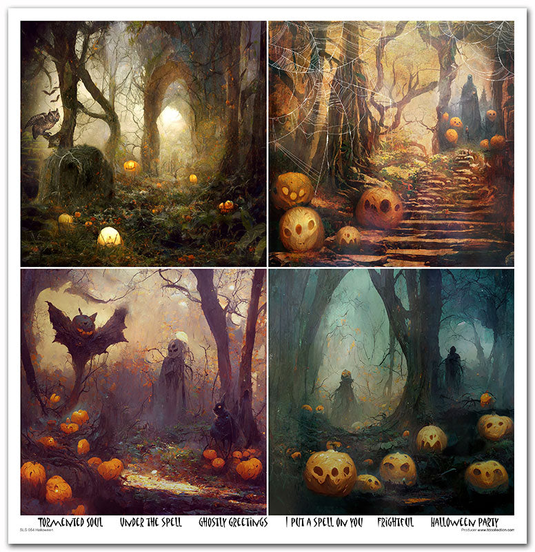 Paperisetti Halloween 30 x 30cm | ITD Collection