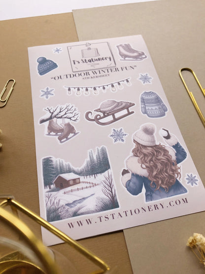 Sticker sheet Winter Lanterns | T's Stationery OUTLET