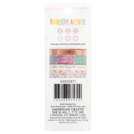 Washiteippisetti Rainbow Avenue Washi Tape | American Crafts