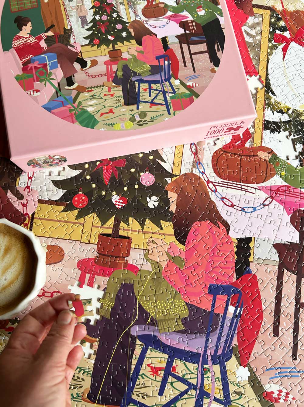 Round puzzle 1000 pieces Van Life | Vissevasse