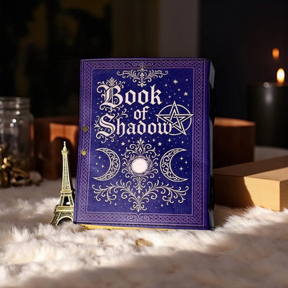Vintage Leather Journal Notebook Nahkainen Päiväkirja Book of Shadows Lila | MNM HANDICRAFTS