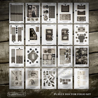 Paper pad The Plague Doctor 15 x 18 | Scrapbook Resource Co
