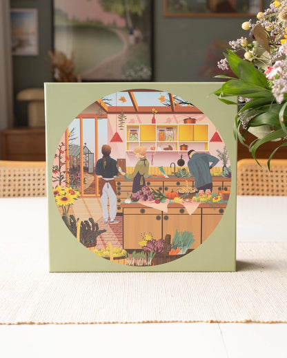 Round puzzle 1000 pieces Van Life | Vissevasse